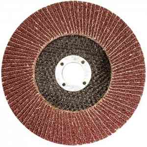 Для УШМ (болгарки) круг шлифовальный баз клт-2 740877 лепестковый, p120, 125х22.2 мм