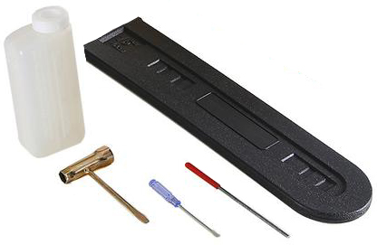 Huter напильник, ёмкость для смешивания топлива, защитный чехол и комбинированный ключ